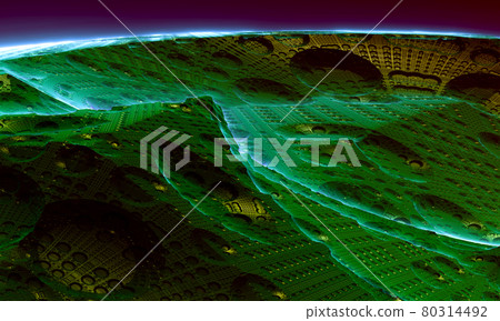 Artificial world without sun, galaxy seamless pattern with triangles and geometric shapes. Trendy 3D rendering. Artificial world without sun, galaxy seamless pattern with triangles and geometric shapes. Trendy 3D rendering. 80314492