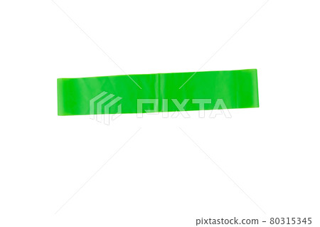 Elastic rubber band for fitness isolated on a white background Elastic rubber band for fitness isolated on a white background 80315345