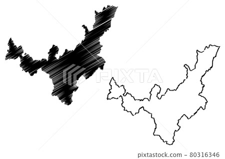 Boyaca Department map vector.... Boyaca Department map vector.... 80316346