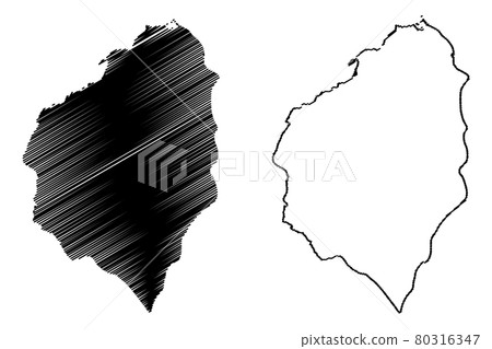 Atlantico Department map vector.... 80316347