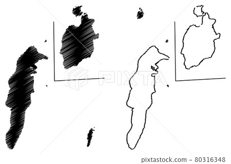 Archipelago of San Andres, Providencia and Santa Catalina map vector.... Archipelago of San Andres, Providencia and Santa Catalina map vector.... 80316348