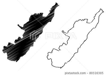 Huila Department map vector.... 80316385