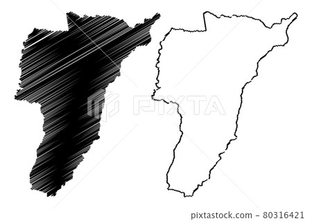 Quindio Department map vector.... 80316421