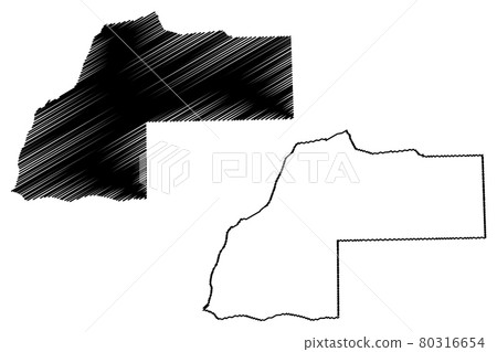 Laayoune-Sakia El Hamra Region map vector.... Laayoune-Sakia El Hamra Region map vector.... 80316654