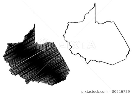 Department of Madre de Dios map vector.... Department of Madre de Dios map vector.... 80316729