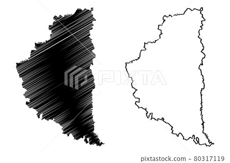 Ternopil Oblast map vector.... Ternopil Oblast map vector.... 80317119