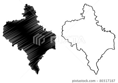 Ivano-Frankivsk Oblast map vector.... 80317187