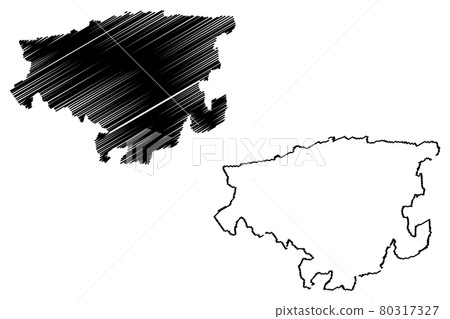 Lara State map vector.... 80317327