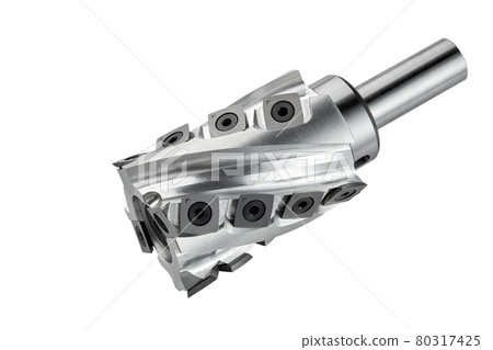 sharp milling cutter isolated on white background 80317425