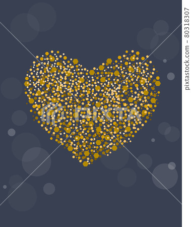 gold heart illustration gold heart illustration 80318307