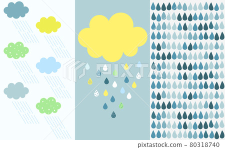 Cloud and rain patterns Cloud and rain patterns 80318740