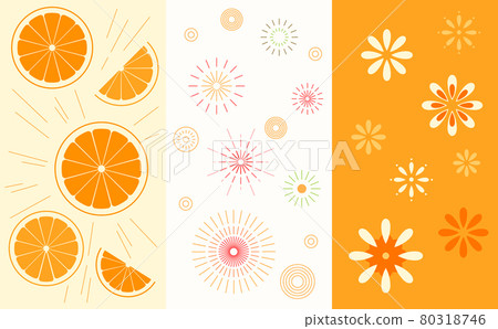 Orange pattern 80318746