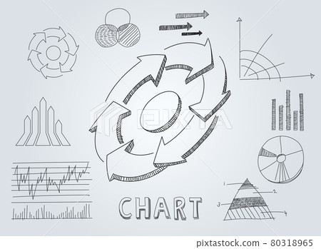 Line Illustration - Graph Line Illustration - Graph 80318965