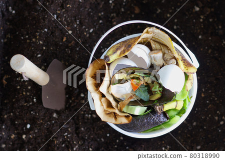 Making a bucket full of kitchen waste compost 2 Making a bucket full of kitchen waste compost 2 80318990