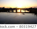 Aichi Prefecture, Shonai River seen at the end of work 80319427