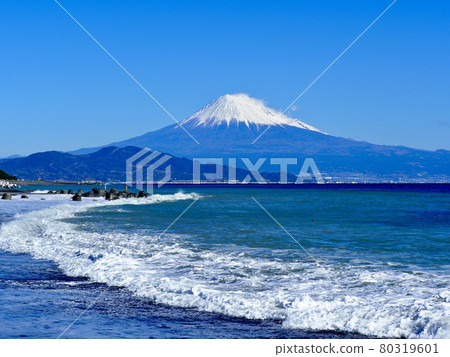 Mt. Fuji from Shimizu coast 80319601