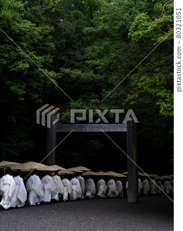 雨天伊勢神宮及周邊景色 80321051