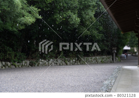 雨天伊勢神宮及周邊景色 80321128