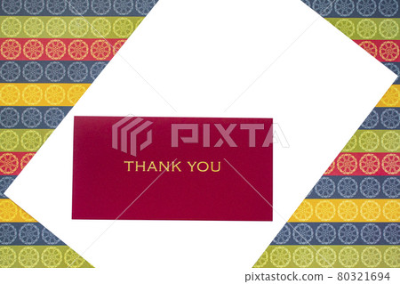 Colorful Korean traditional patterns, envelopes and copy space Colorful Korean traditional patterns, envelopes and copy space 80321694
