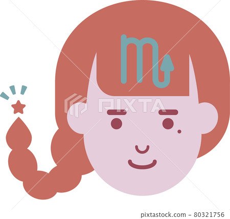 Nuance-colored constellation icon Scorpio alone 80321756