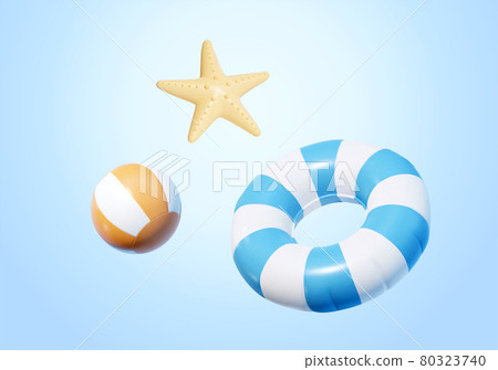 3d beach toy element collection 80323740