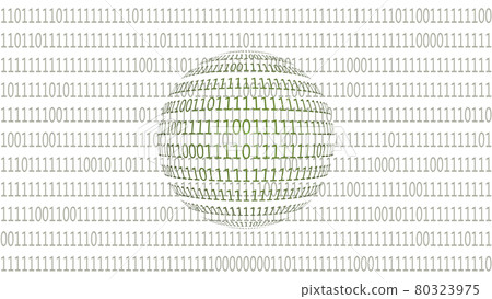 Innumerable rows of numbers 0 and 1 Spherical and background Innumerable rows of numbers 0 and 1 Spherical and background 80323975