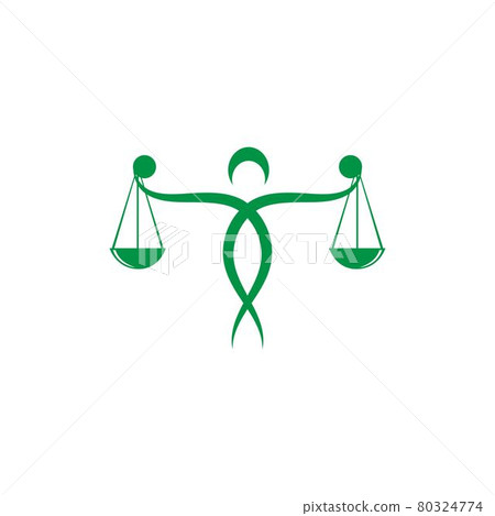 justice human law firm icon Template vector 80324774