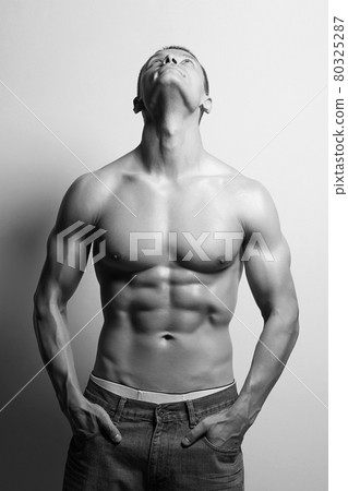 Sport sexy Boy. muscular body Man 80325287