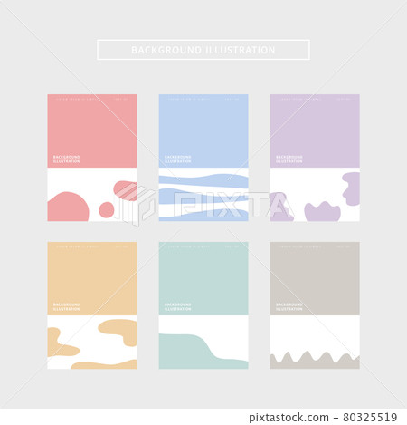 Brochure background illustration set 09 80325519