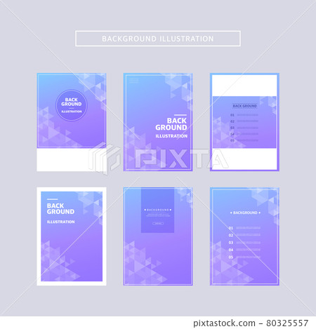 Brochure background illustration set 10 80325557