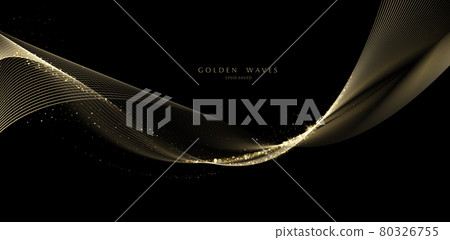 Gold line background 80326755