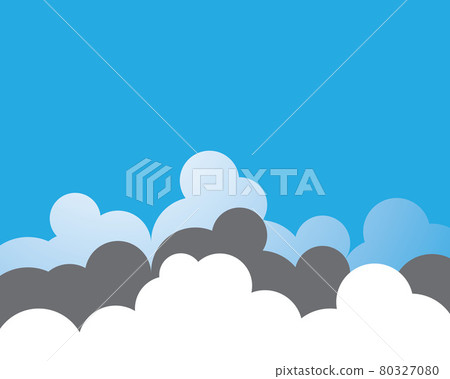 Blue sky with cloud background vector illustration Blue sky with cloud background vector illustration 80327080