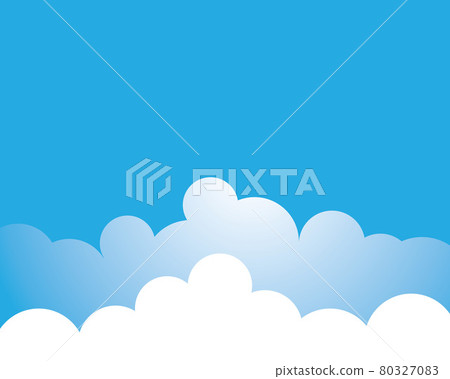 Blue sky with cloud background vector illustration Blue sky with cloud background vector illustration 80327083