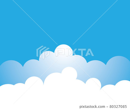 Blue sky with cloud background vector illustration Blue sky with cloud background vector illustration 80327085