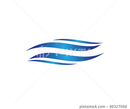 Wave symbol vector illustration design 80327088