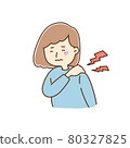 Women, stress, illness, headaches, stiff shoulders 80327825