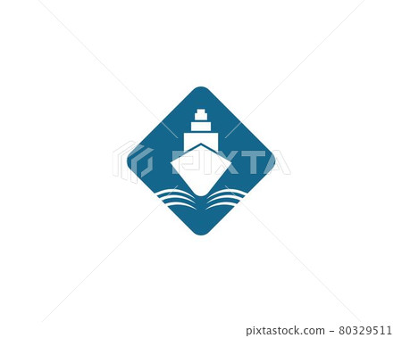 Cruise ship symbol illustration Cruise ship symbol illustration 80329511