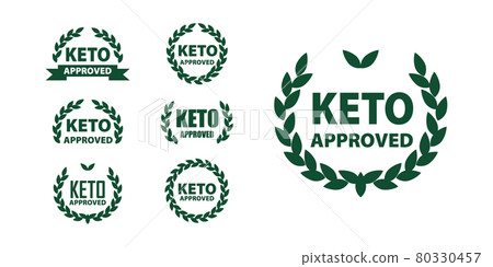 Keto approved diet marks set for certified ketogenic products. Vector keto label for ketogenic diet foods Keto approved diet marks set for certified ketogenic products. Vector keto label for ketogenic diet foods 80330457