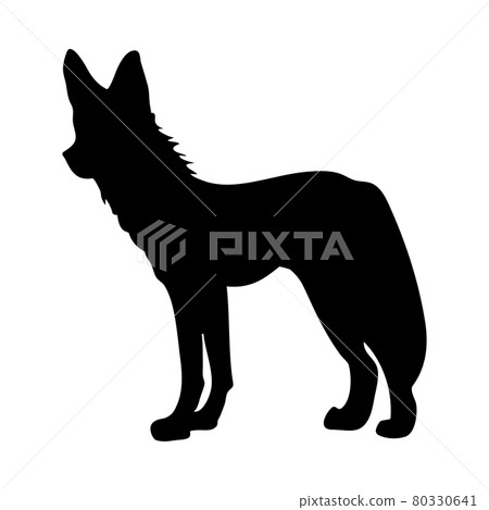 Hyena Dog Silhouette Hyena Dog Silhouette 80330641