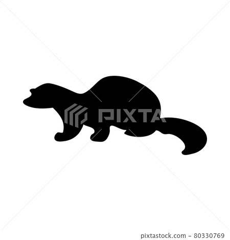 American Mink Silhouette American Mink Silhouette 80330769