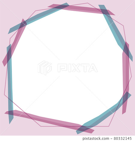 A square frame with a calm atmosphere purple Stock Illustration