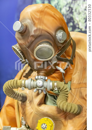 Retro suit of a military diver of the last century 80332530