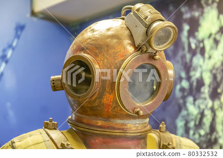 Retro suit of a military diver of the last century 80332532