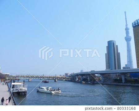 Scenery from Asakusa Sumida River Azumabashi 80333168