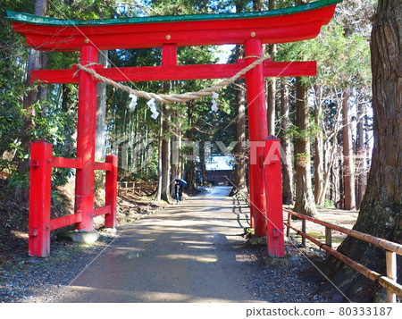 Hiraizumi Chusonji Shirayama Shrine Torii 80333187