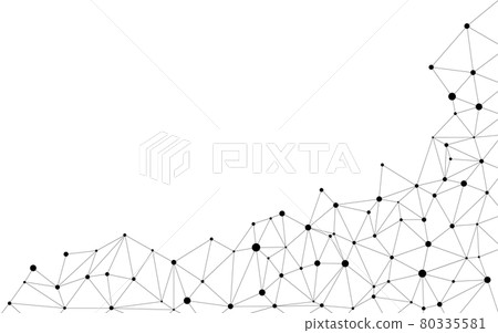 Abstract material with the image of a black and white network 80335581