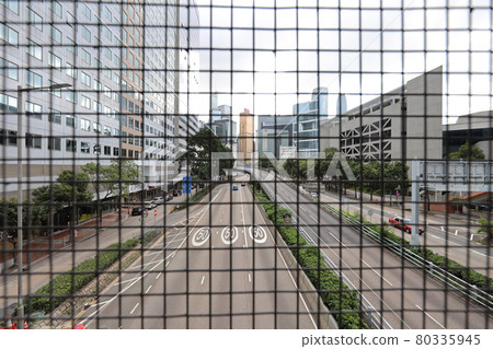 the cage of hong kong street scape , wan chai 13 June 2021 80335945