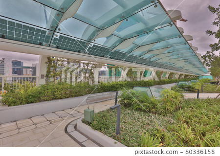 the garden plaza at Kai Tak Sky Garden, HK 25 June 2021 the garden plaza at Kai Tak Sky Garden, HK 25 June 2021 80336158