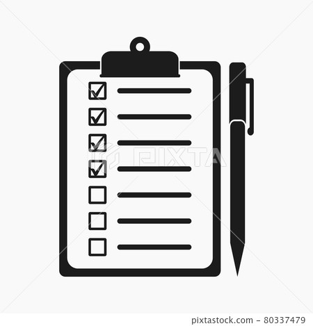 Check list icon. Flat style vector EPS. 80337479