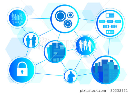 Business Enterprise Office Data Icon AI Vector Material 80338551